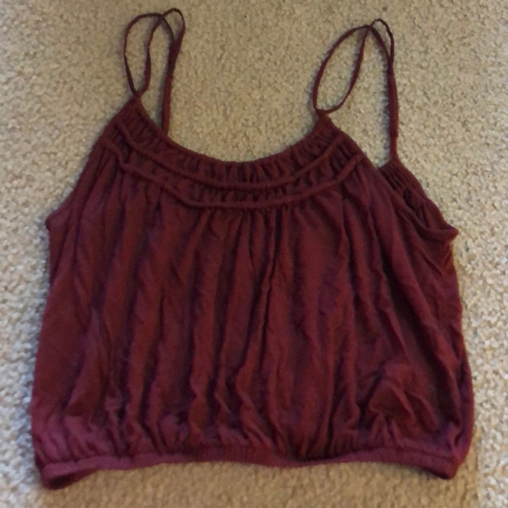 UO cropped cami elastic waist band adjustable